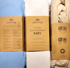 Jersey-Spannbettlaken hellblau